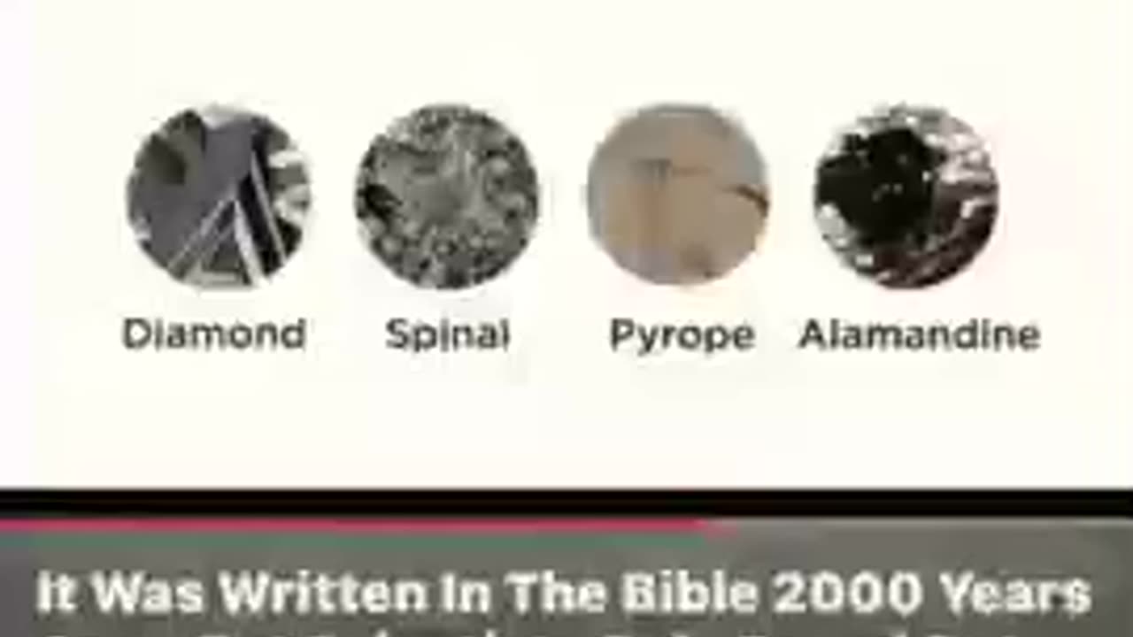 Interesting - New Jerusalem foundation stones