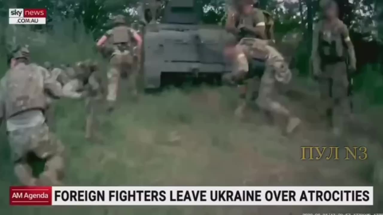 Australian TV channel showed a story about foreign mercenaries fleeing Ukraine