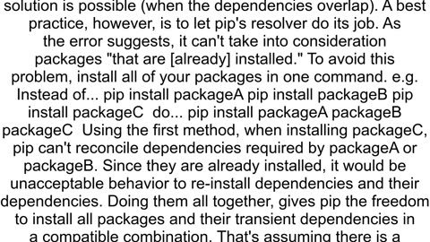 What to do when pip dependency resolver wants to use conflicting django plotly dash versions of a a