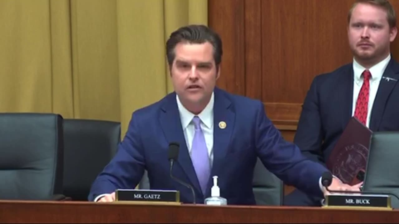 MATT GAETZ IS BRINGING THE DIRECTOR OF THE ATF TO HEEL