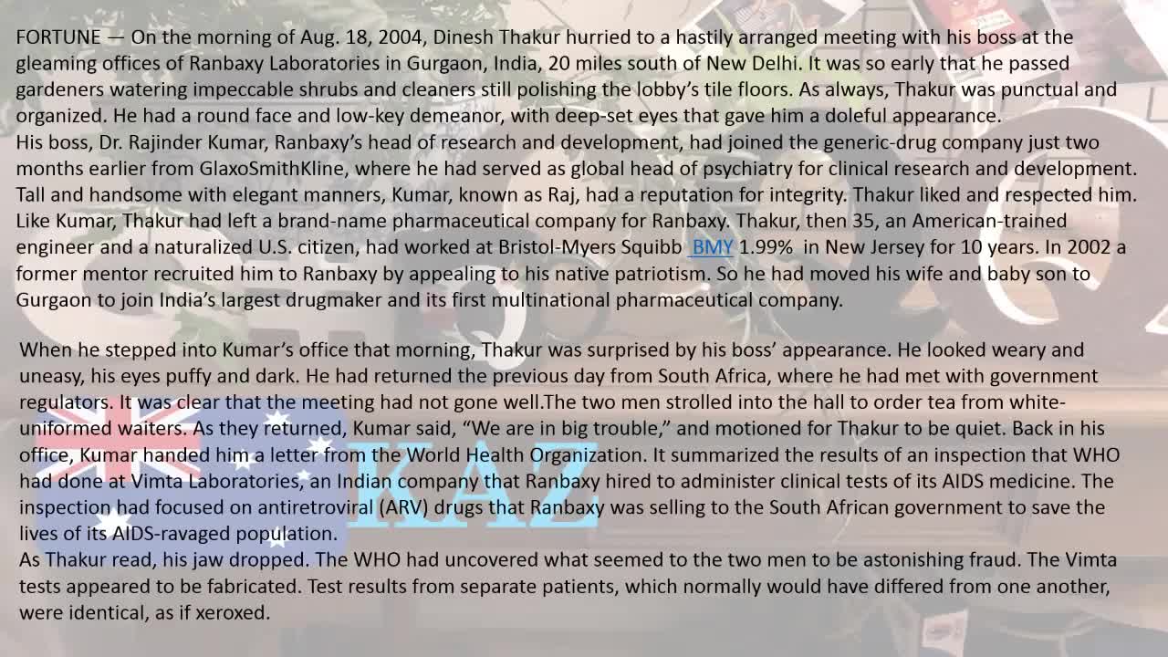 Aussies and the Clinton Foundation: Part 3- by Michael Smith Narrated by Kaz