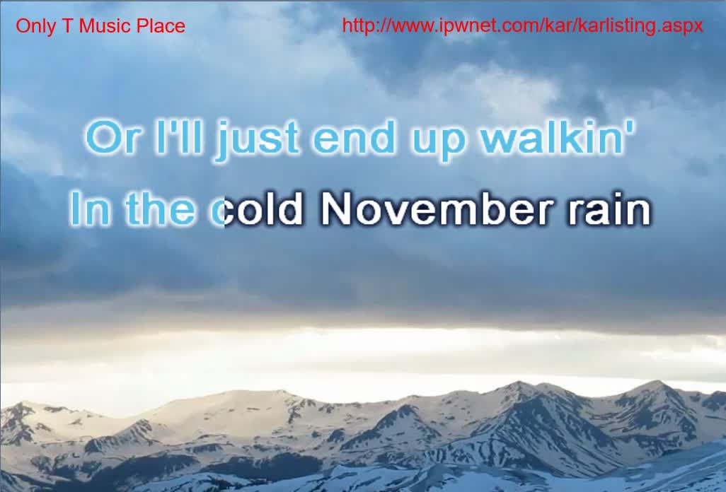 Guns 'N Roses - November Rain