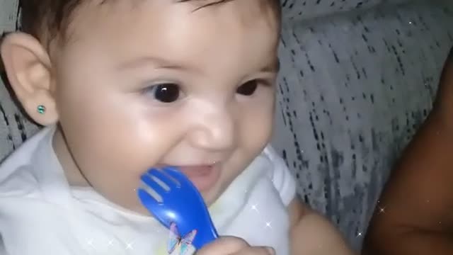 my baby is playing