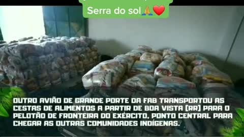 Cestas Básicas entregue aos Índios pelo Governo Bolsonaro