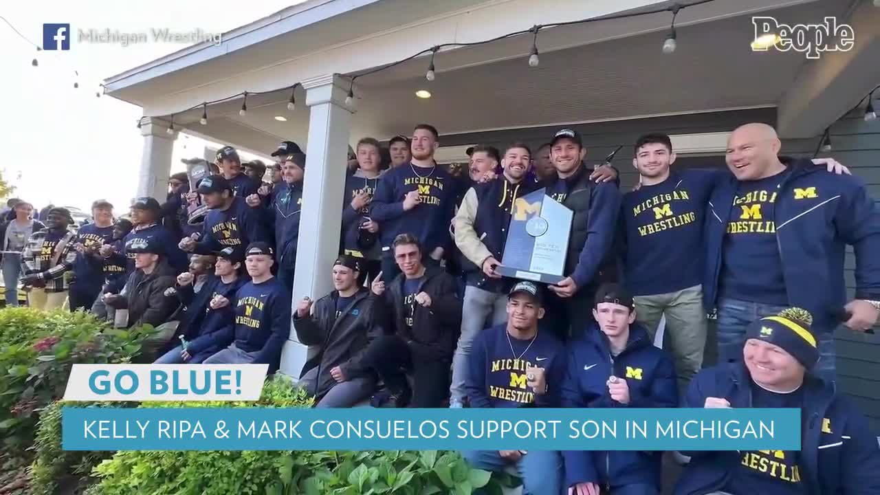Kelly Ripa and Mark Consuelos Celebrate Son Joaquin's College Wrestling Championship Win PEOPLE