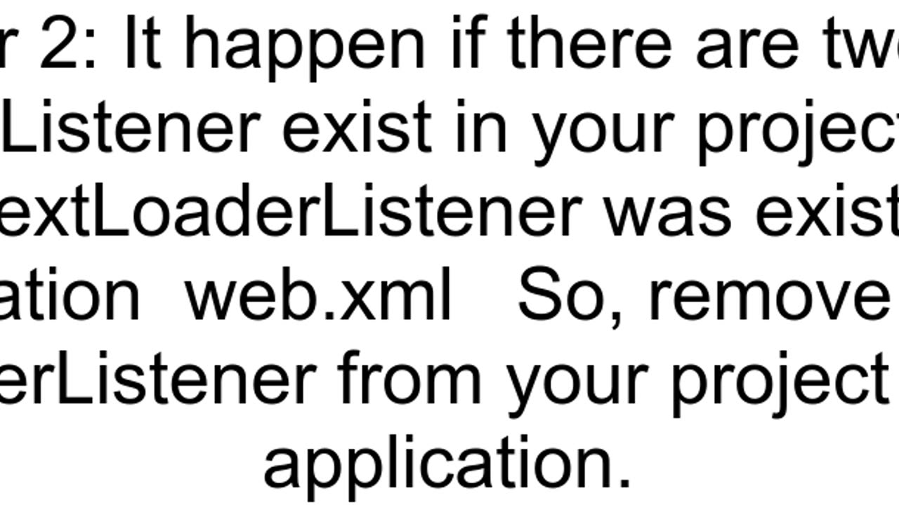 Exception sending context initialized event to listener instance of class orgspringframeworkwebcont