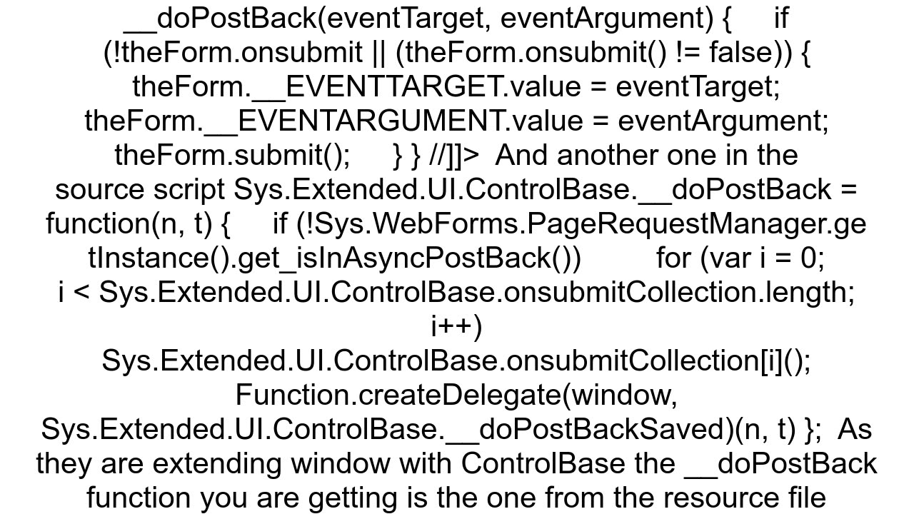 How can I execute a __doPostBack function in puppeteer