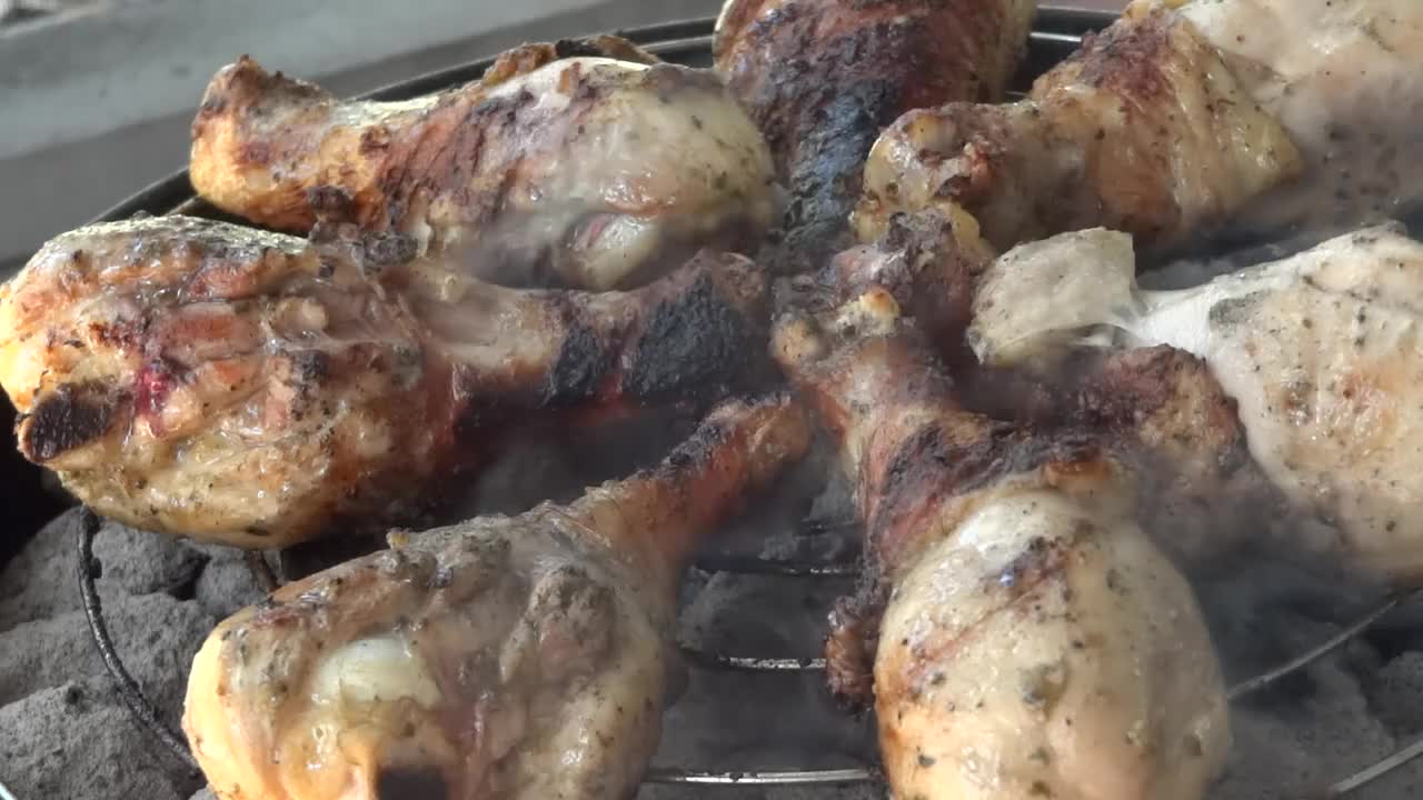 BBQ Chicken on Grill