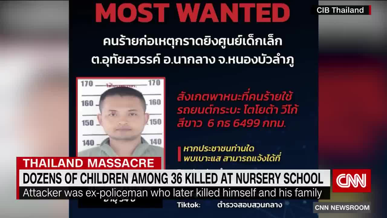 Nursery school massacre in Thailand leaves dozens of children dead