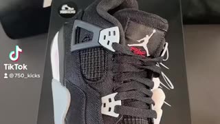 Jordan 4 Retro Black Canvas