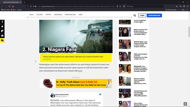 Washington State to Violate Officers First Amendment Rights