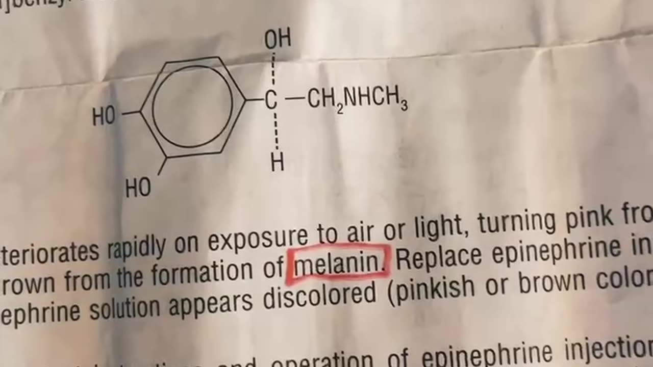 Adrenochrome in Epinephrine Injections