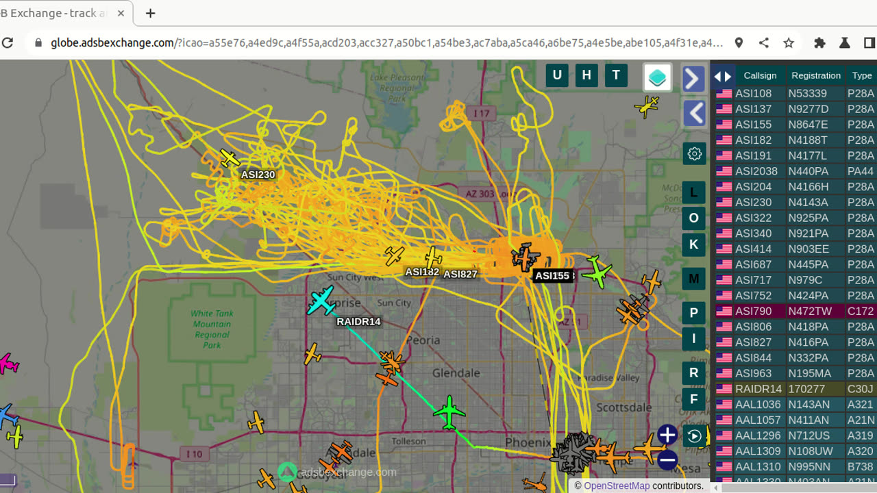 Bird NaziPac N4143A again over Morristown - 4:20pm - Feb 2nd -