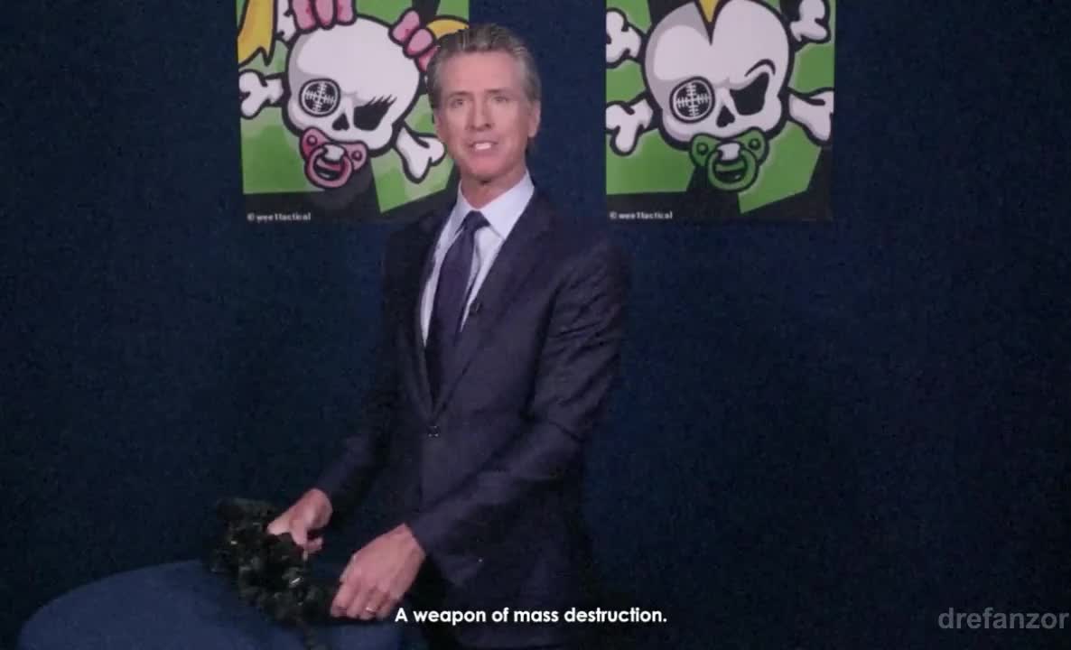 Gavin Newsom in GTA mode: