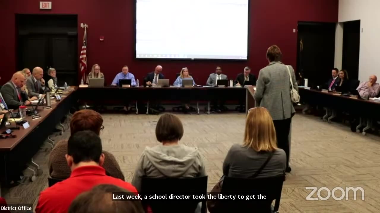 Cumberland Valley School Board Meeting 10/16/23