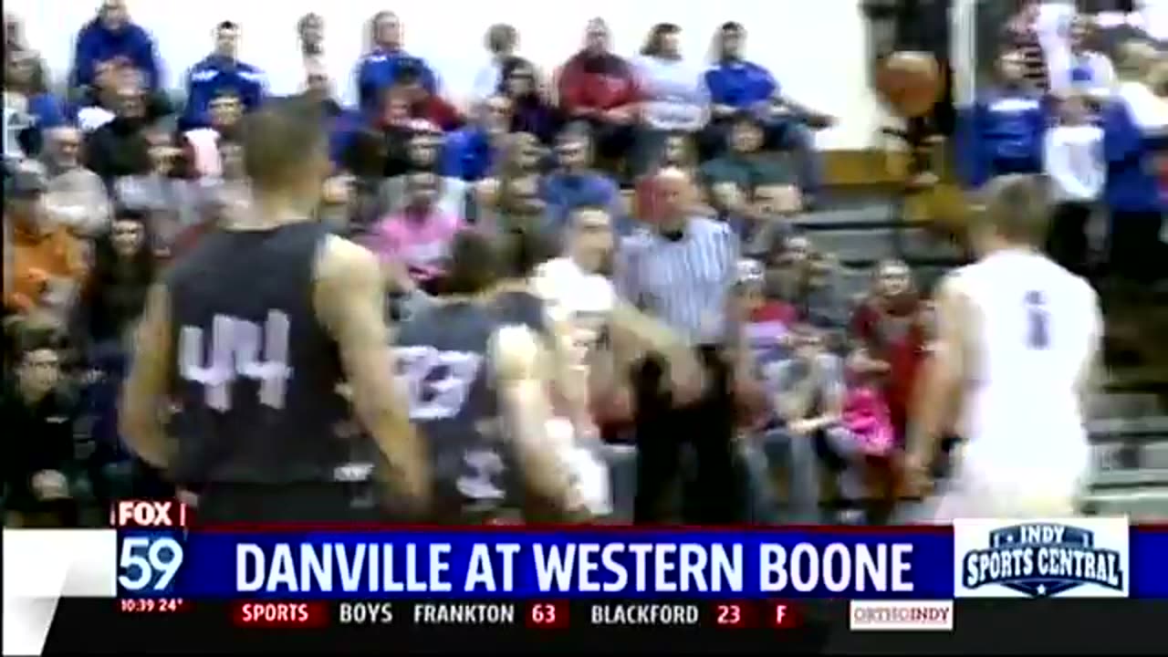 January 22, 2016 - Danville at Western Boone, Indiana Boy's Basketball