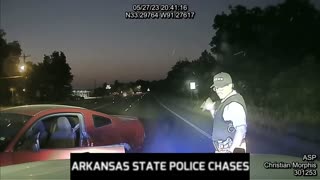 LAKE VILLAGE: ARKANSAS STATE POLICE *PITS* RED MUSTANG 5-27-23