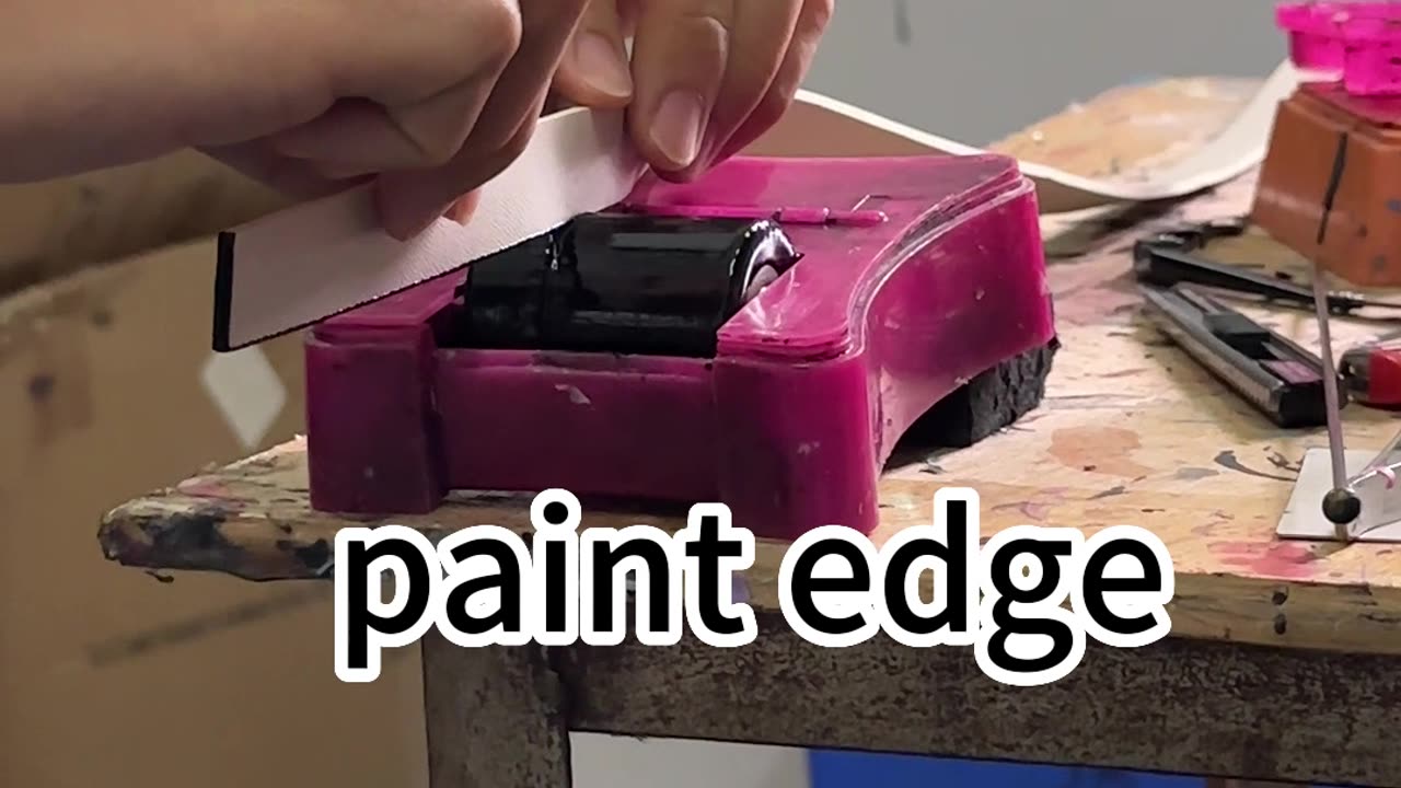 paint edge #fyp #factory #foryou #oem #odm #bagsmaking #manufacturing #hanbagfactory