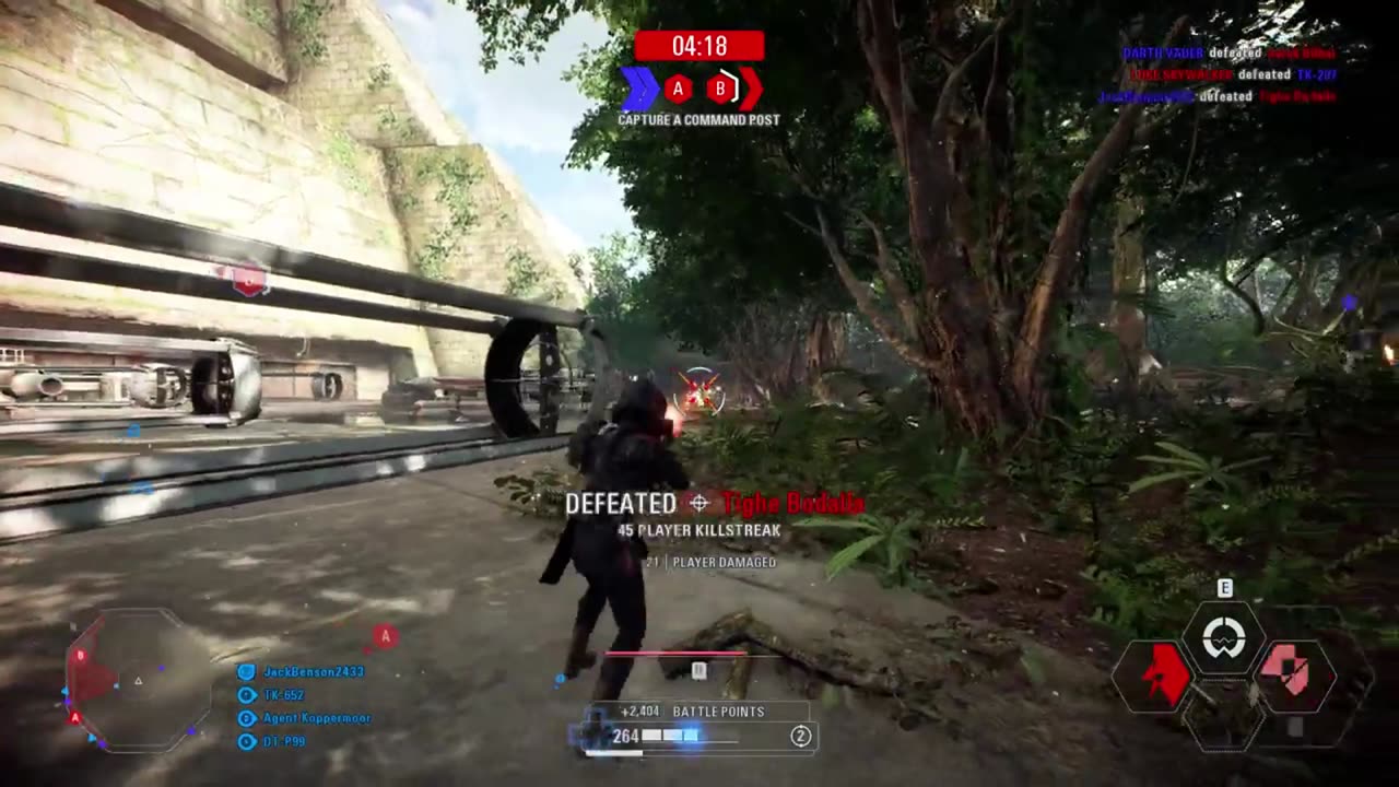 SWBF2 2017: Instant Action Mission (Attack) Galactic Empire Yavin 4 Gameplay