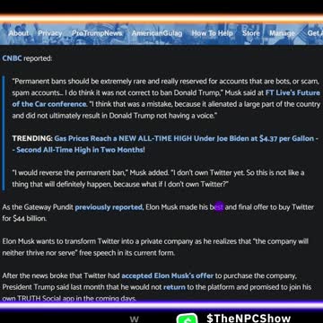 Elon Musk Will Unban Trump From Twitter