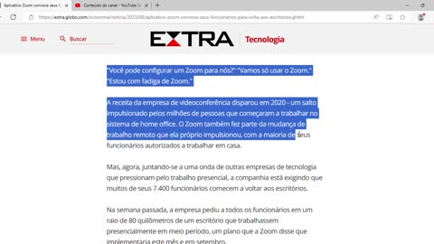 Aplicativo Zoom convoca seus funcionários para volta aos escritórios