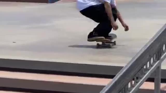 Skateboarding on weekends