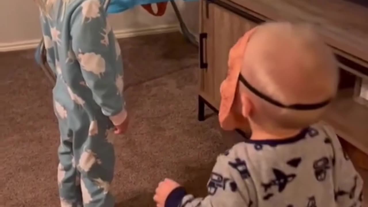 boy wanted to try prank to his sister