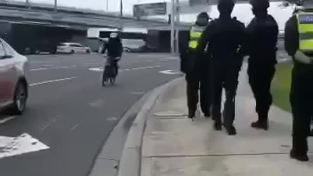 A Victoria Police Officer From the Riot Squad