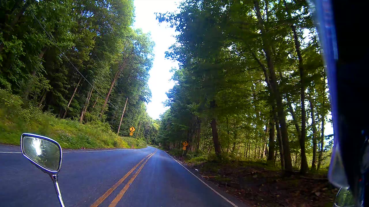 Pine Grove mountain on a honda fury