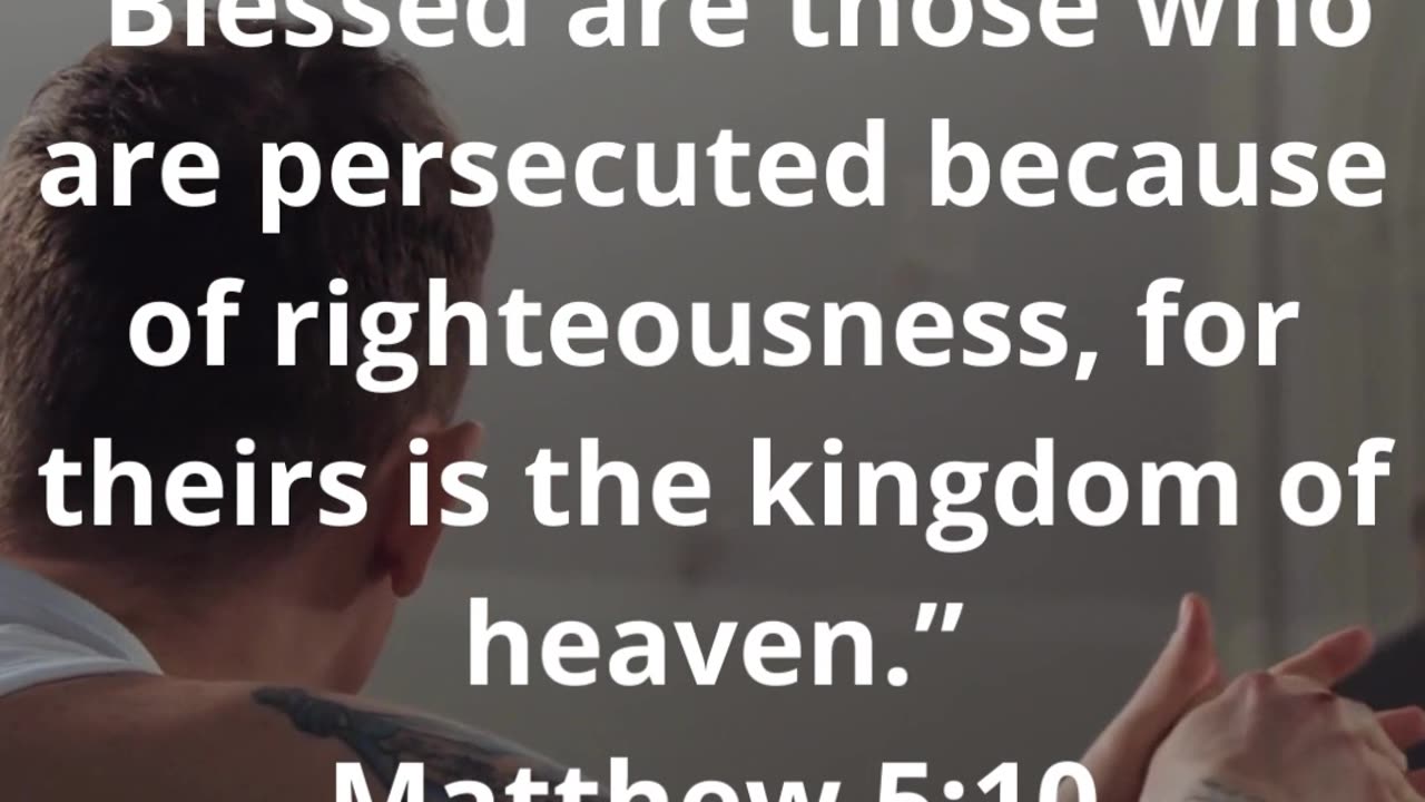 JESUS SAYS IN MATTHEW 5:10...