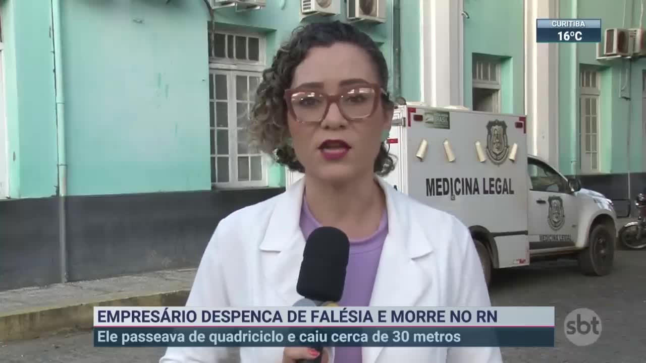 Empresário despenca de falésia e morre no RN | SBT Brasil (11/11/22)