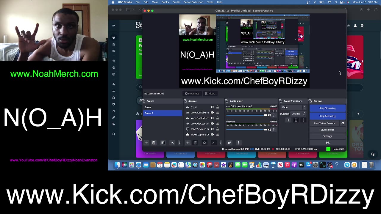 Chef Boy R Dizzy VLOG: @Kick #Stream #8 (O_o) #June #19 #2023 (O_o) www.Kick.com/ChefBoyRDizzy