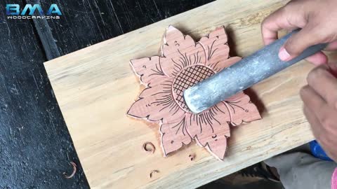 simple flower carving tutorial