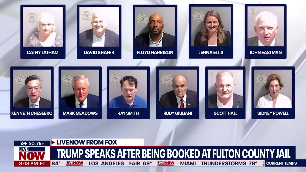 Trump speaks after being looked at Fulton country jail.