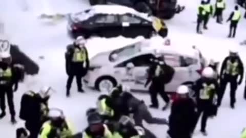 Obvious Police Brutality in Canada!