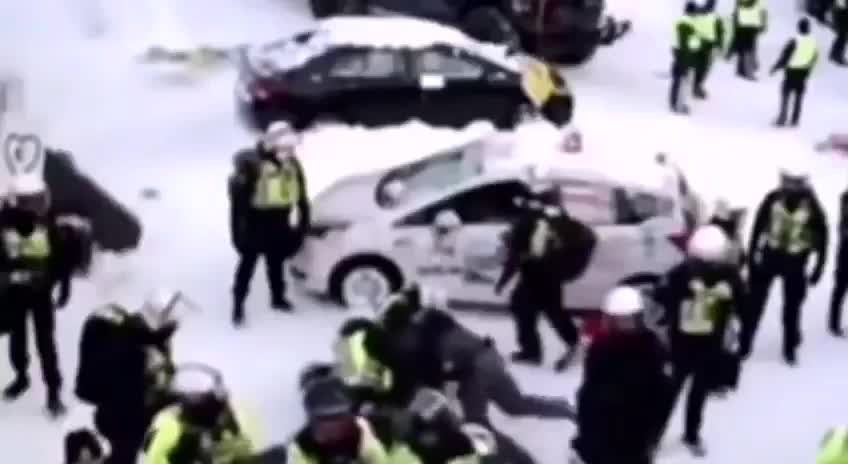 Obvious Police Brutality in Canada!