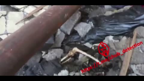 GRAPHIC: Killed Azov Nazis ends up as dogfood at Azovstal