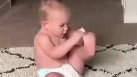Baby getting mad