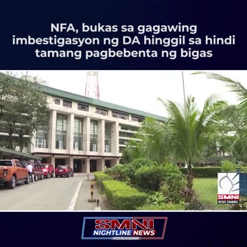 NFA, bukas sa gagawing imbestigasyon ng DA hinggil sa hindi tamang pagbebenta ng bigas