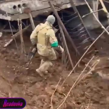 Under Bakhmut, the bridge was destroyed