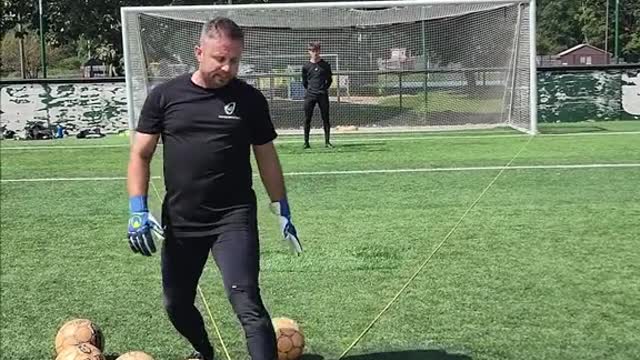 Driving your head and hands forward will cover more space in the goal