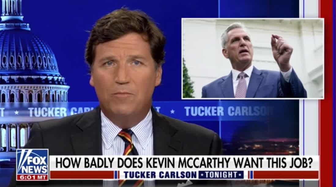 Tucker Carlson lists a few things Kevin McCarthy could do to win back support