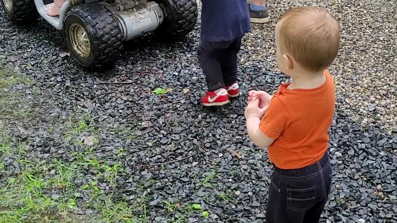 A fun day to splash in the rain puddles