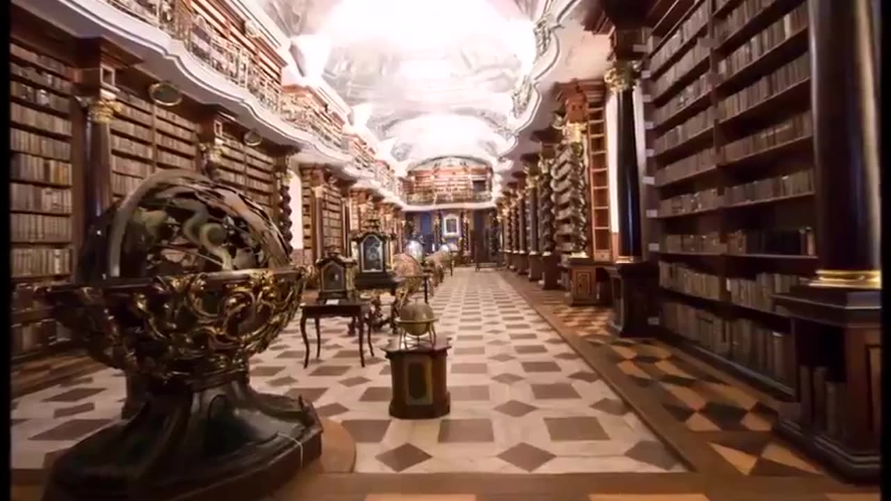 The Giants' Library At Prague Castle