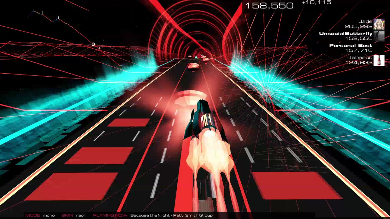 Audiosurf 2 "Because the Night", by Patti Smith Group