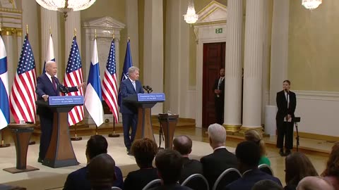 Biden freaks out on a Finnish reporter