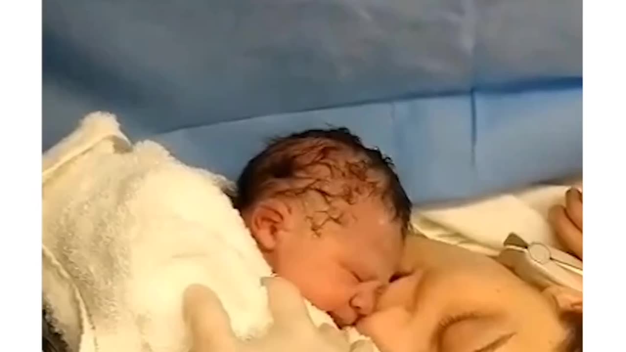 Mother see our baby in first time