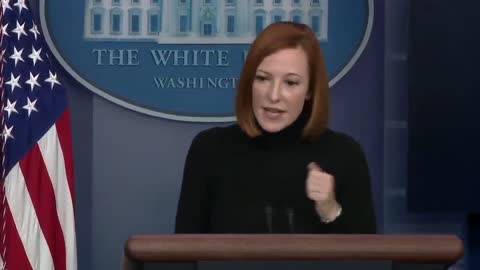 Psaki pushes the debunked lie that Trump told people to “inject bleach”.