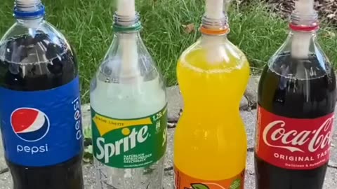 Cola,sprite,fanta experiments