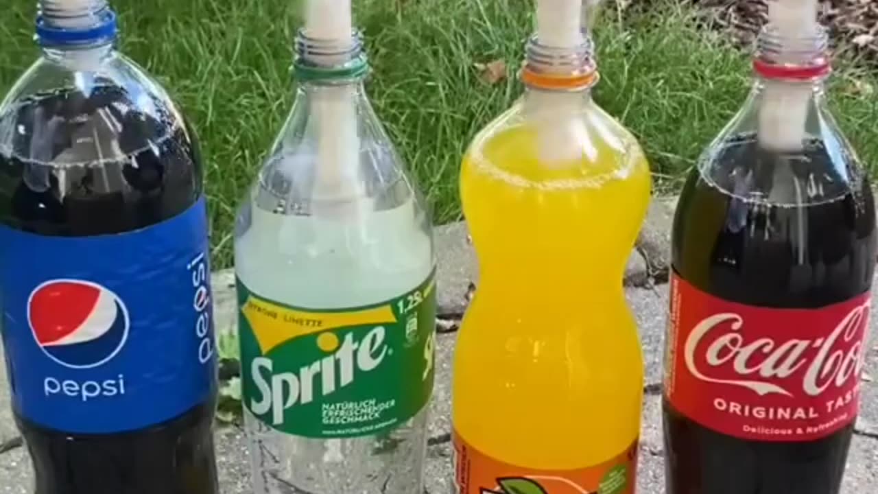 Cola,sprite,fanta experiments